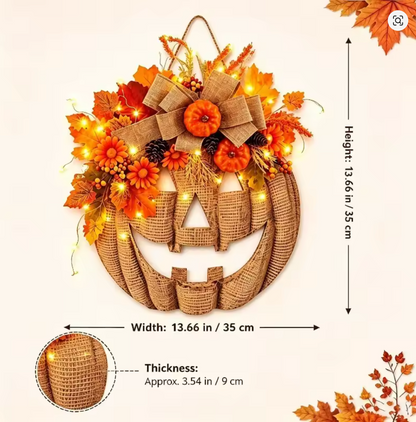 The Handmade Pumpkin Wreath
