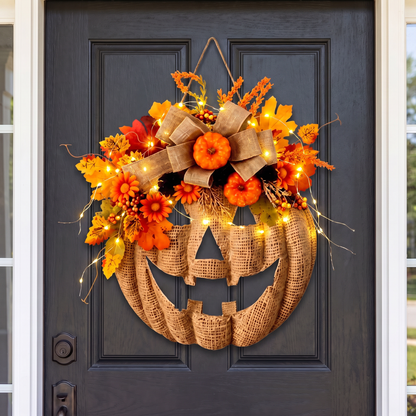 The Handmade Pumpkin Wreath